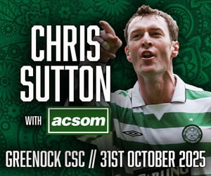 Chris Sutton with ACSOM banner ad
